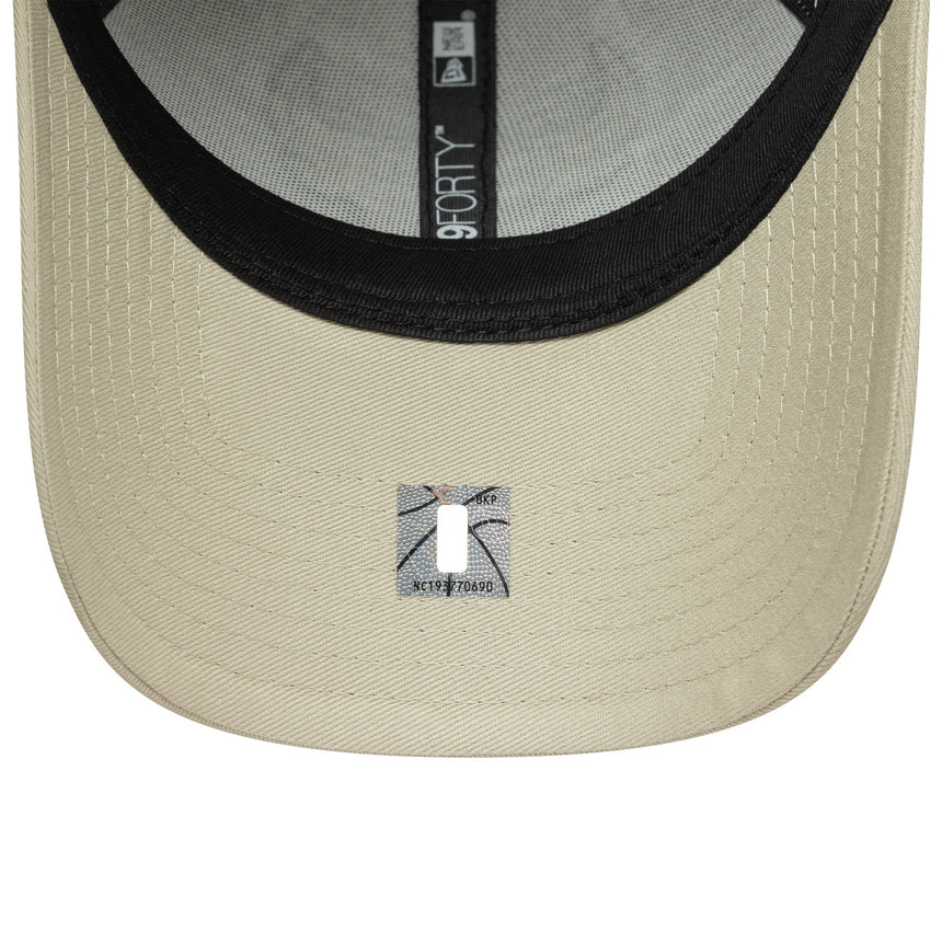Cappellino Chicago Bulls, spilla con contorno della squadra, 9FORTY, grigio