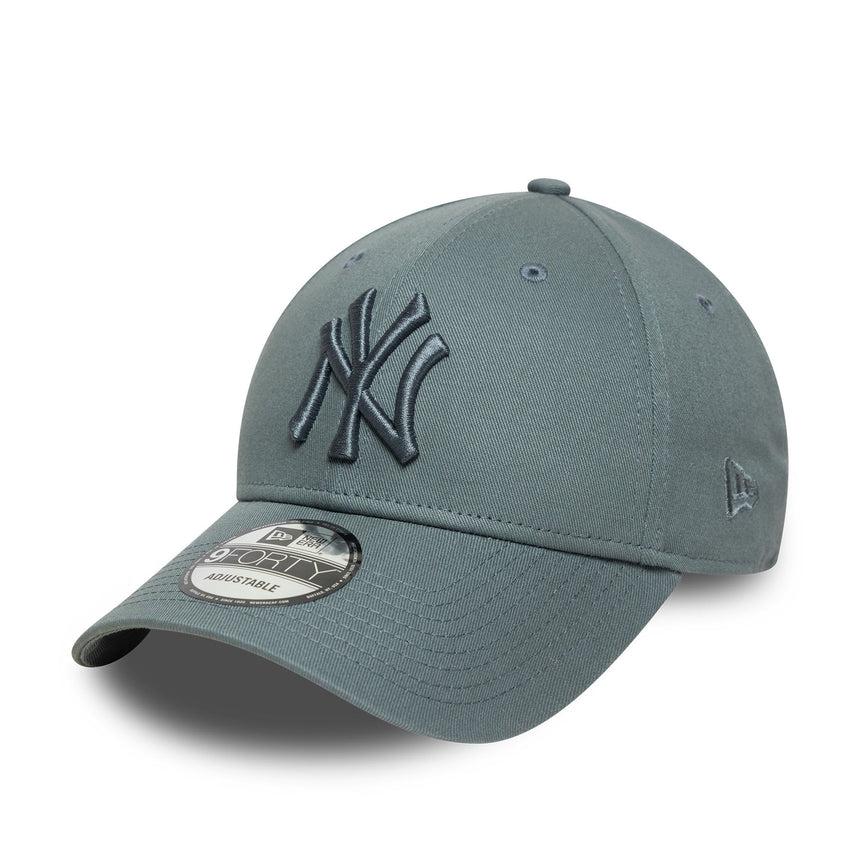 Cappellino New York Yankees, spilla essenziale della lega, New Era, 9FORTY, camouflage, grigio