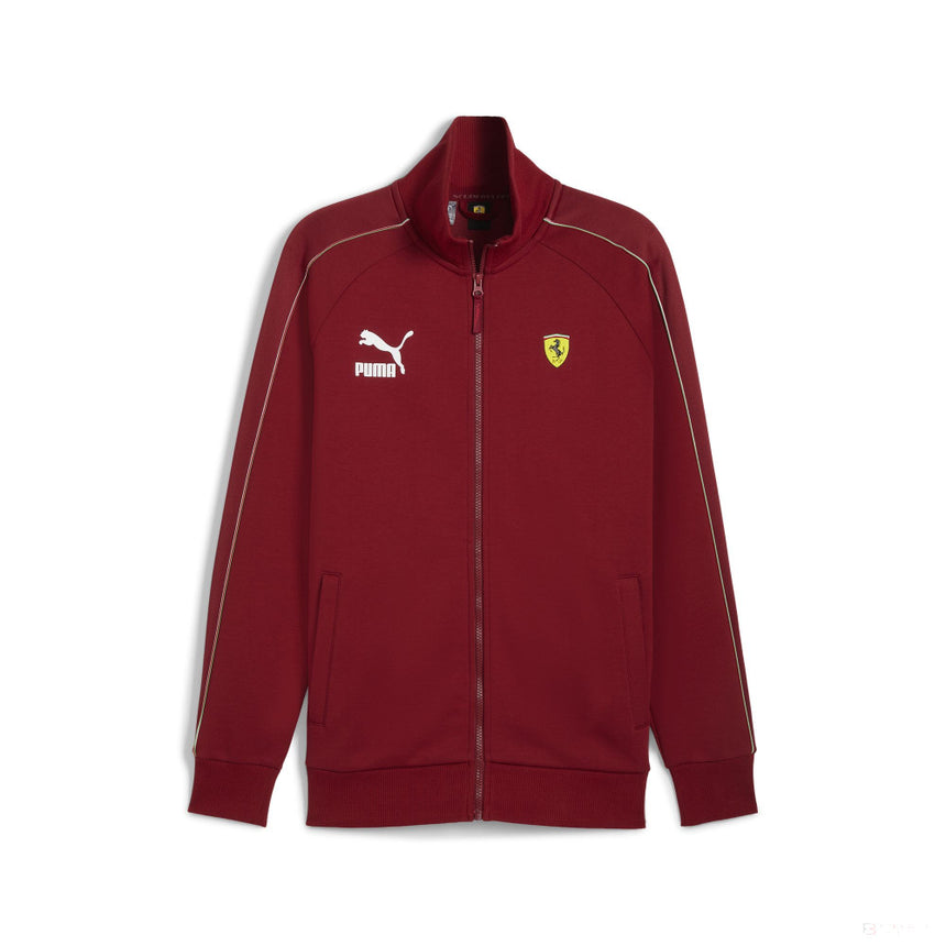 Ferrari felpa, Puma, Race Iconic T7 Track, rosso intenso - FansBRANDS®