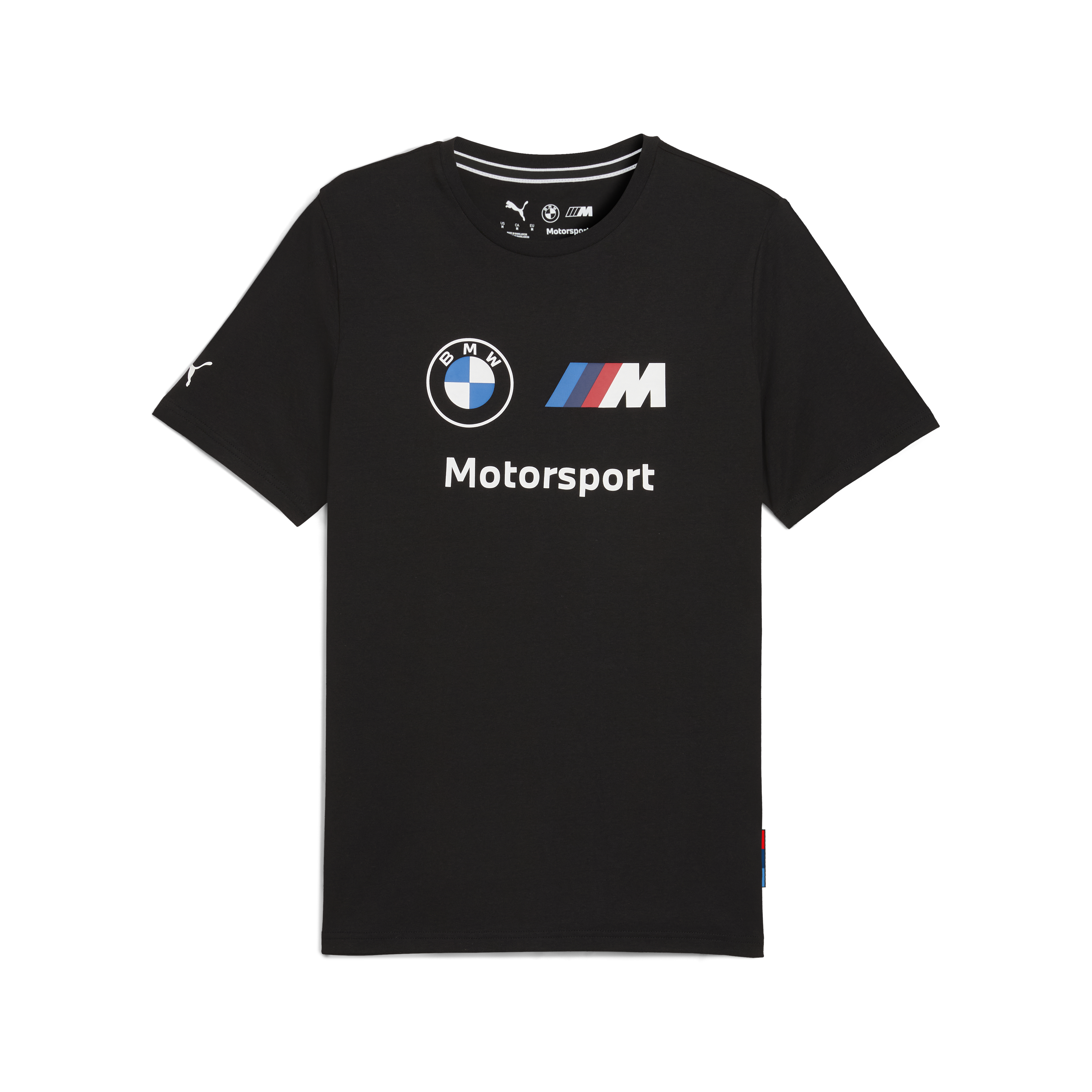 Maglietta con logo BMW, Puma, Essential, MMS, nera 🔥