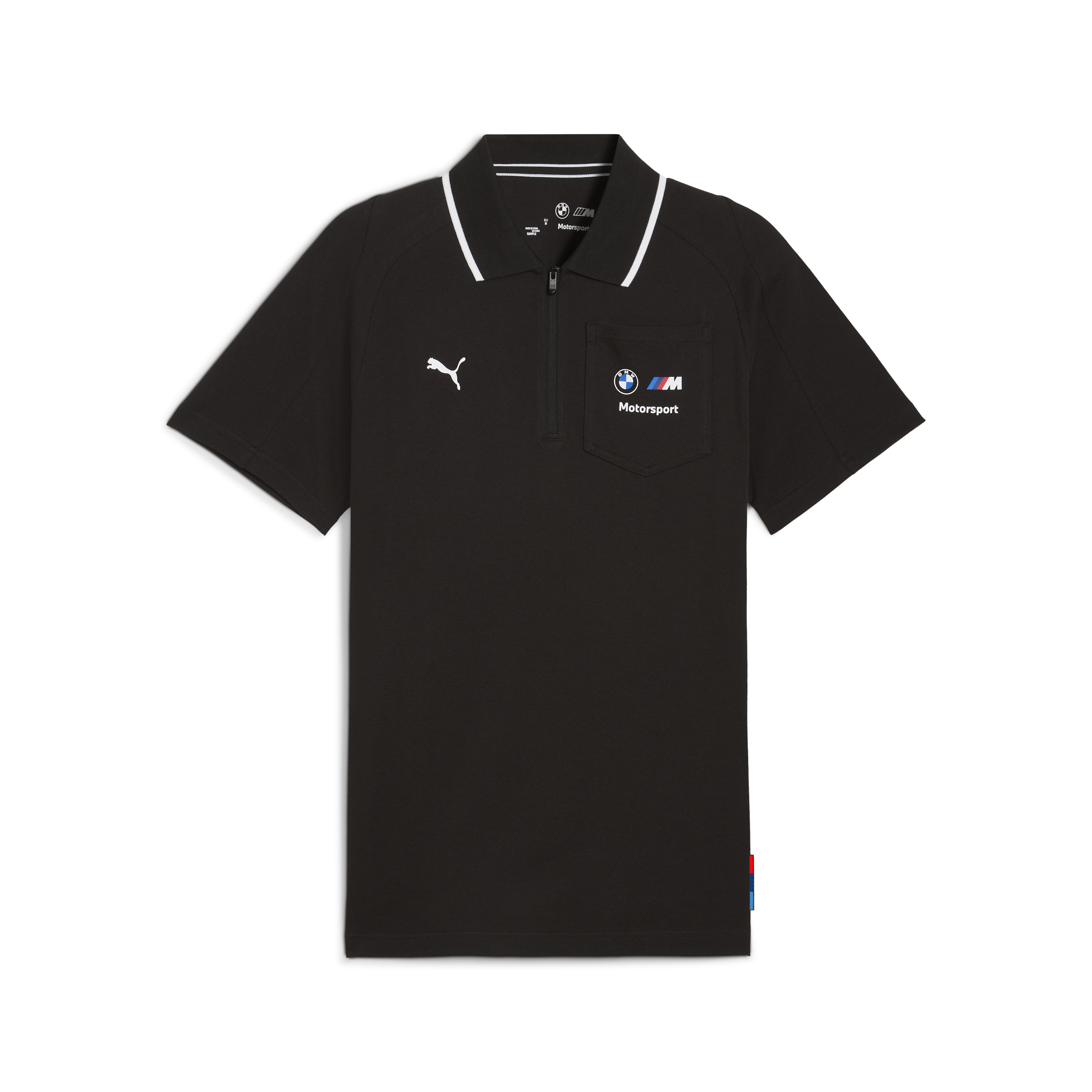 Polo zip BMW, Puma, MMS, nero 🔥