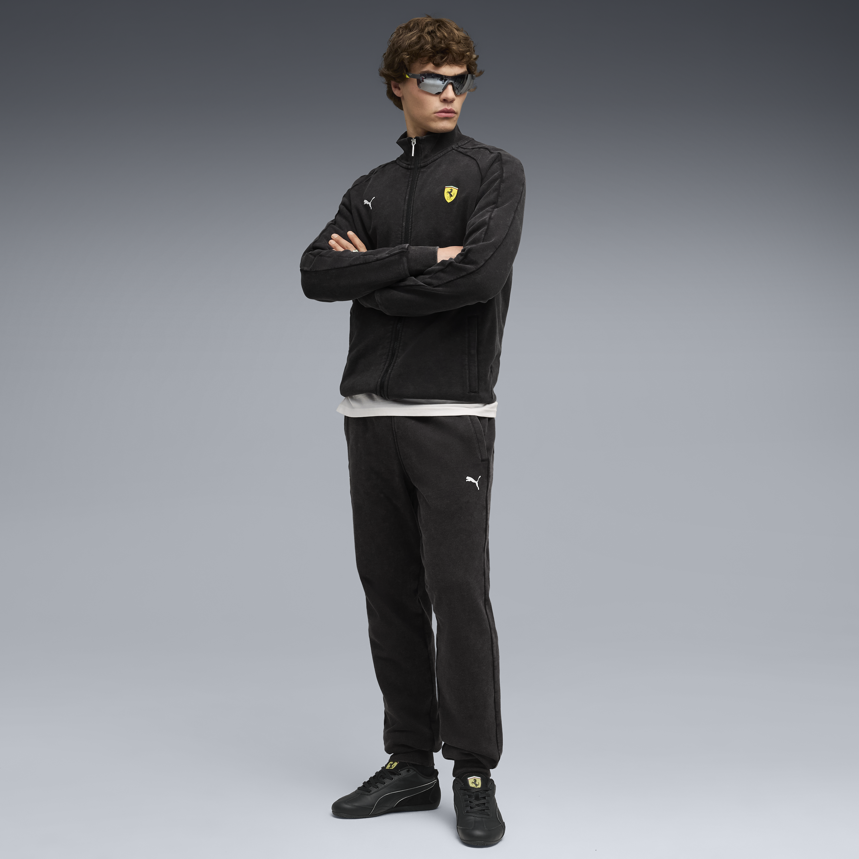 Pantaloni Ferrari, Puma, T7, neri 🔥
