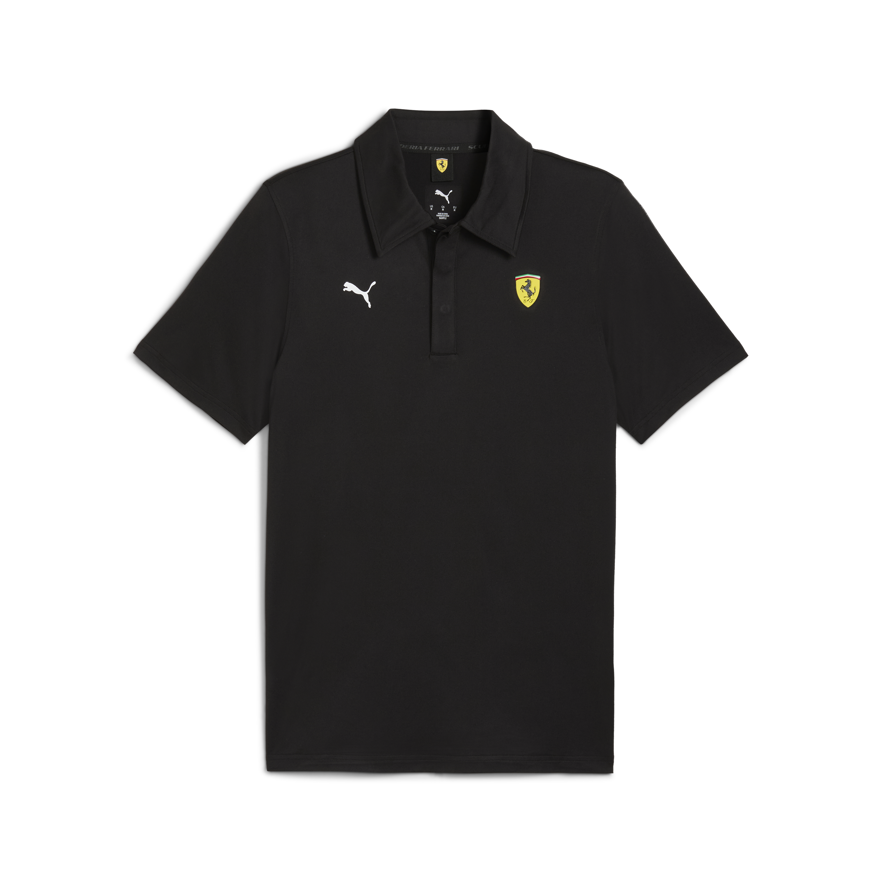 Polo Ferrari, Puma, abbigliamento sportivo cloudspun, nero 🔥