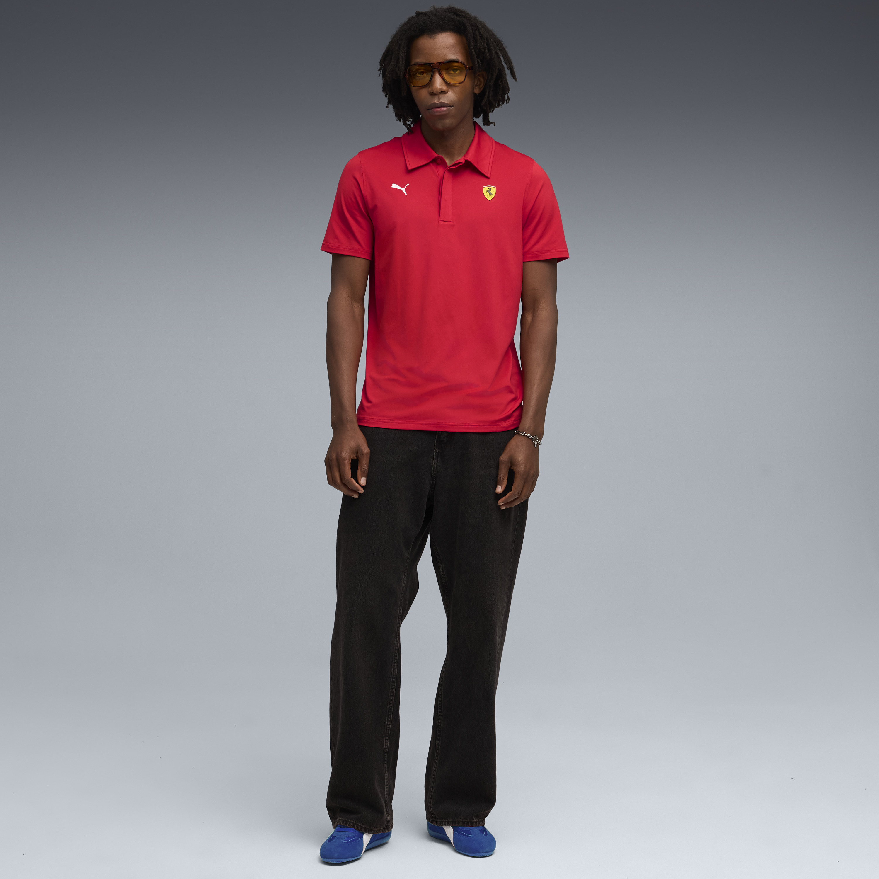 Polo Ferrari, Puma, abbigliamento sportivo cloudspun, rosso 🔥