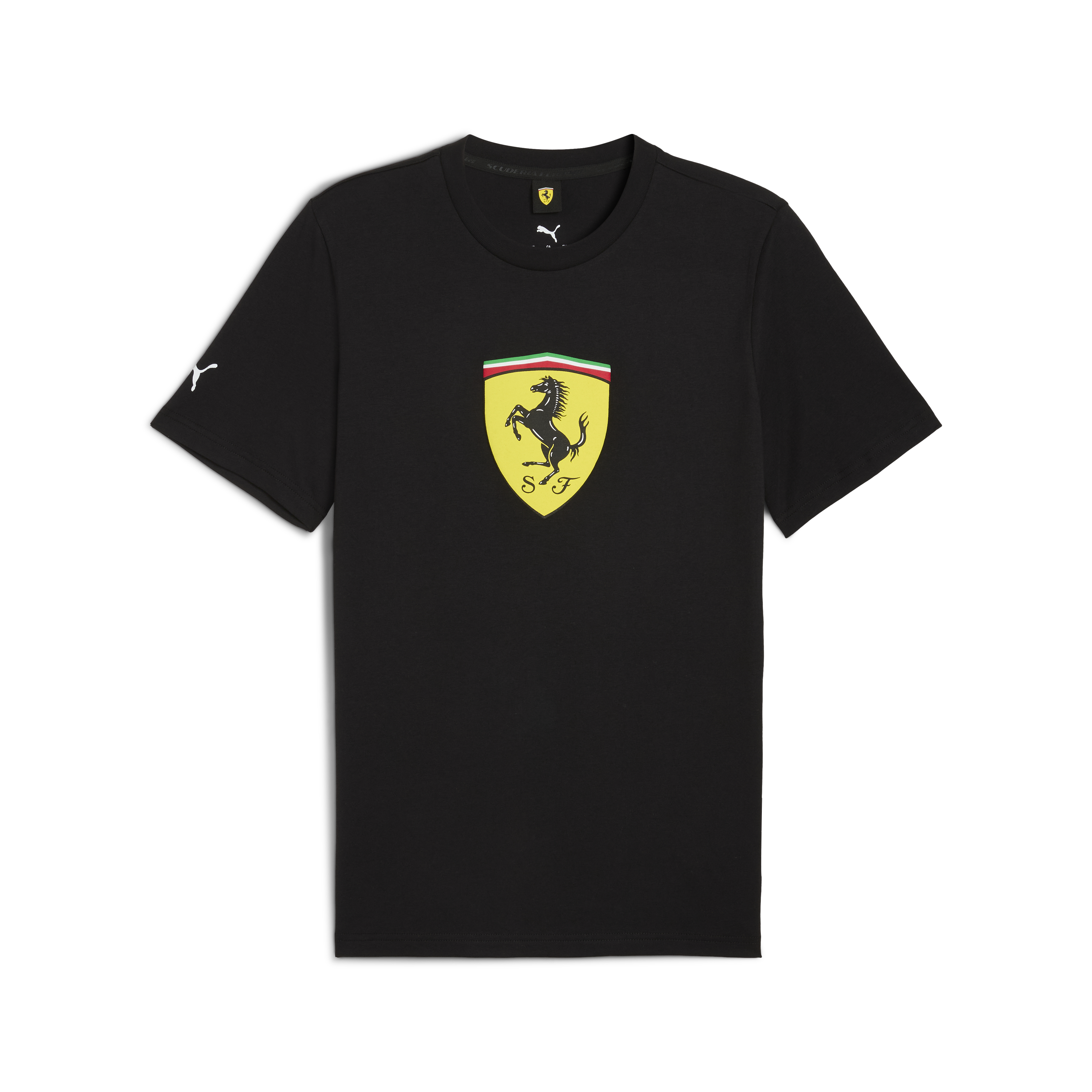 Maglietta Ferrari, Puma, abbigliamento sportivo, nera 🔥