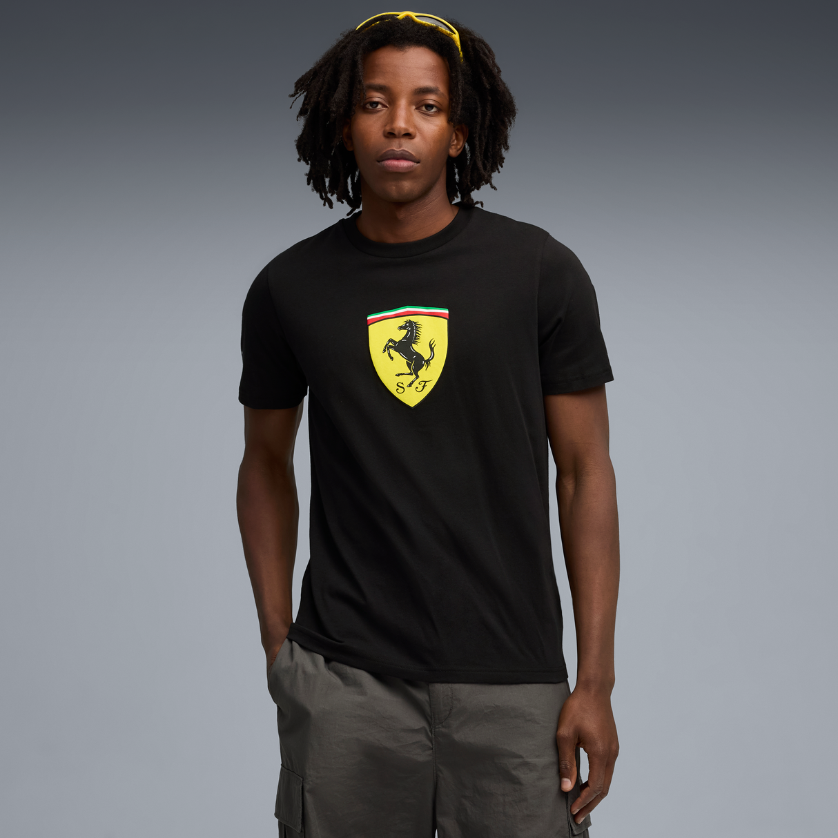 Maglietta Ferrari, Puma, abbigliamento sportivo, nera 🔥