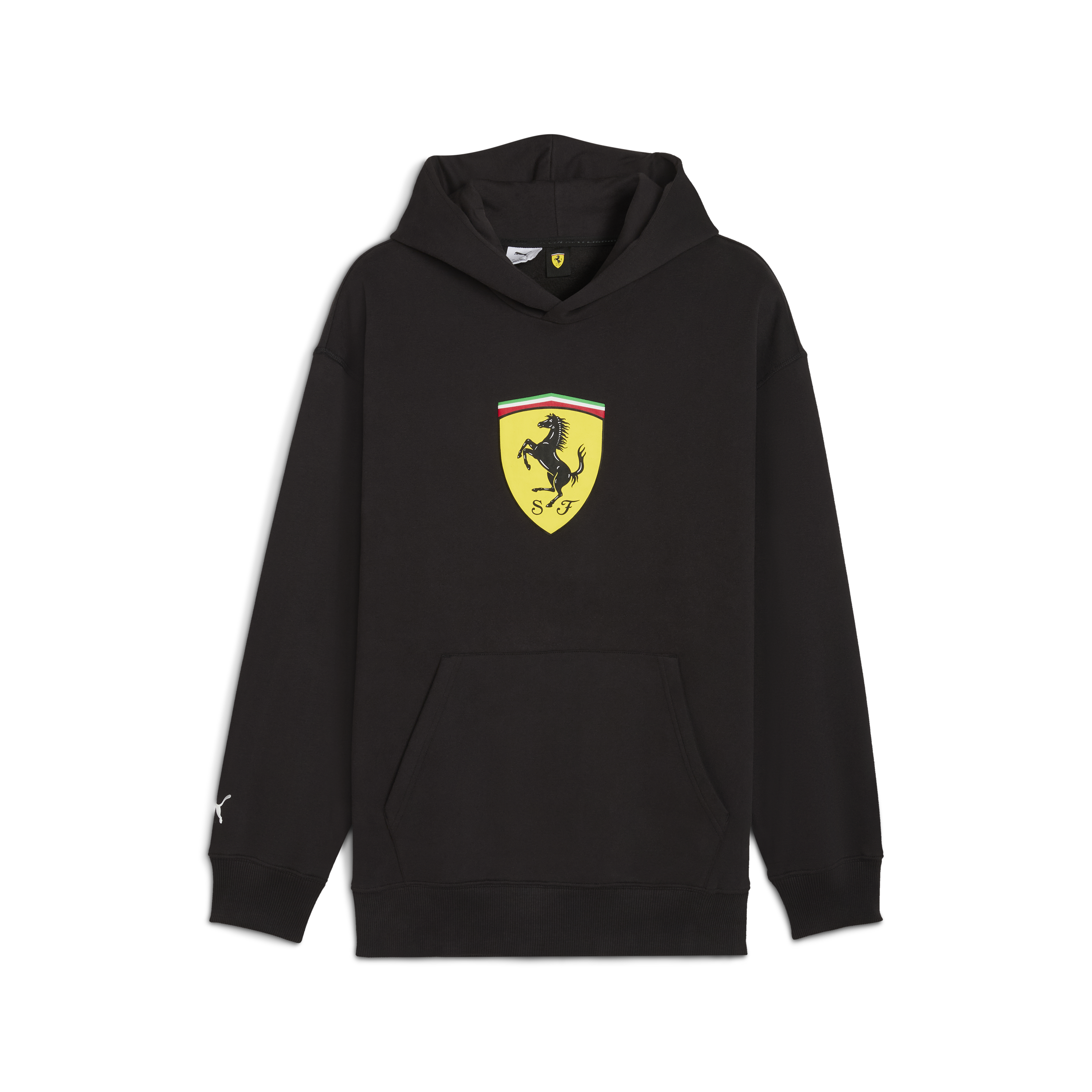 Felpa Ferrari, Puma, abbigliamento sportivo, logo scudetto, nero 🔥