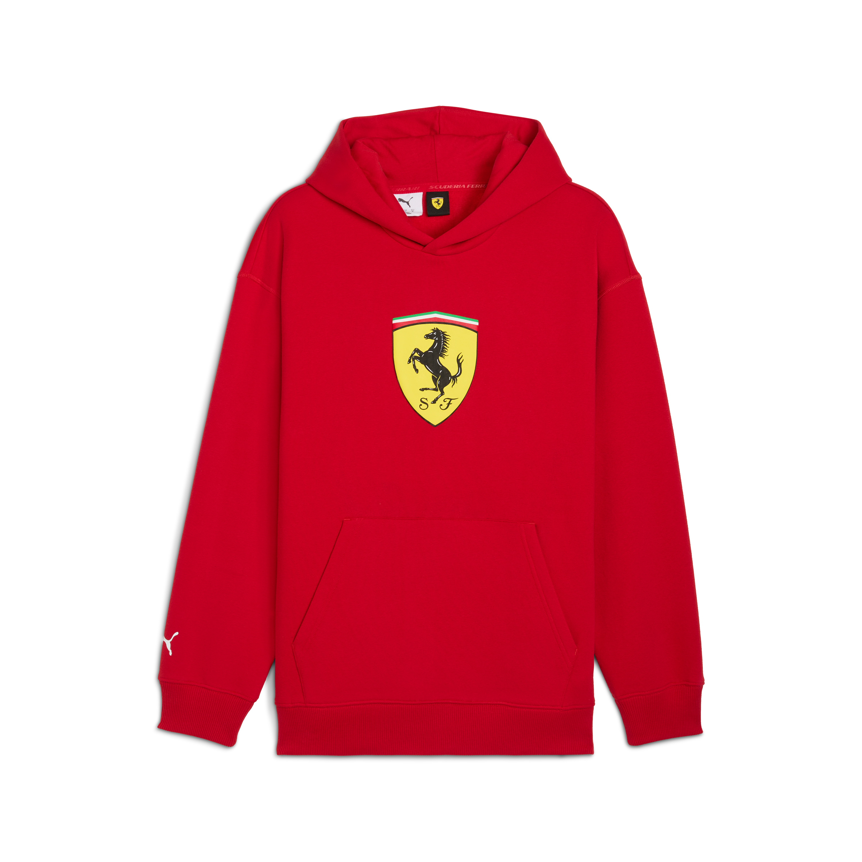 Felpa Ferrari, Puma, abbigliamento sportivo, logo scudetto, rosso 🔥