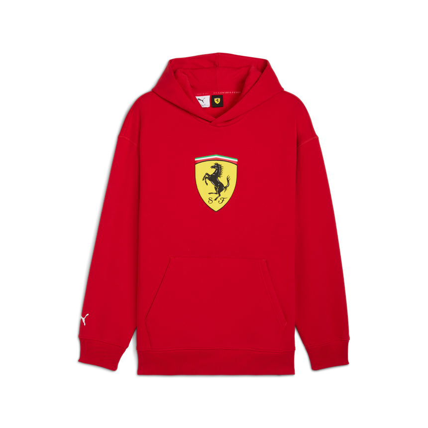Felpa Ferrari, Puma, abbigliamento sportivo, logo scudetto, rosso 🔥