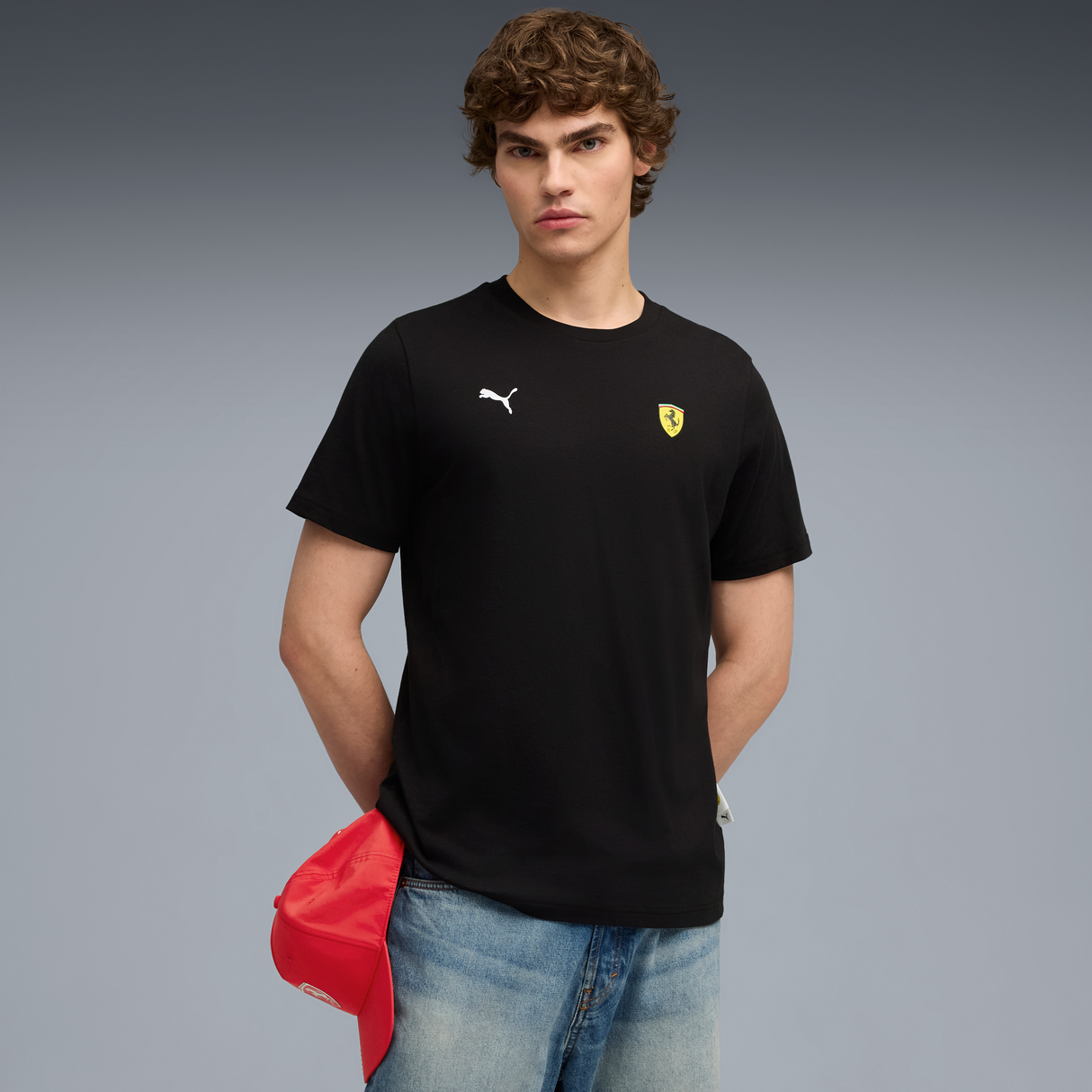 Maglietta grafica Ferrari, Puma, nera 🔥