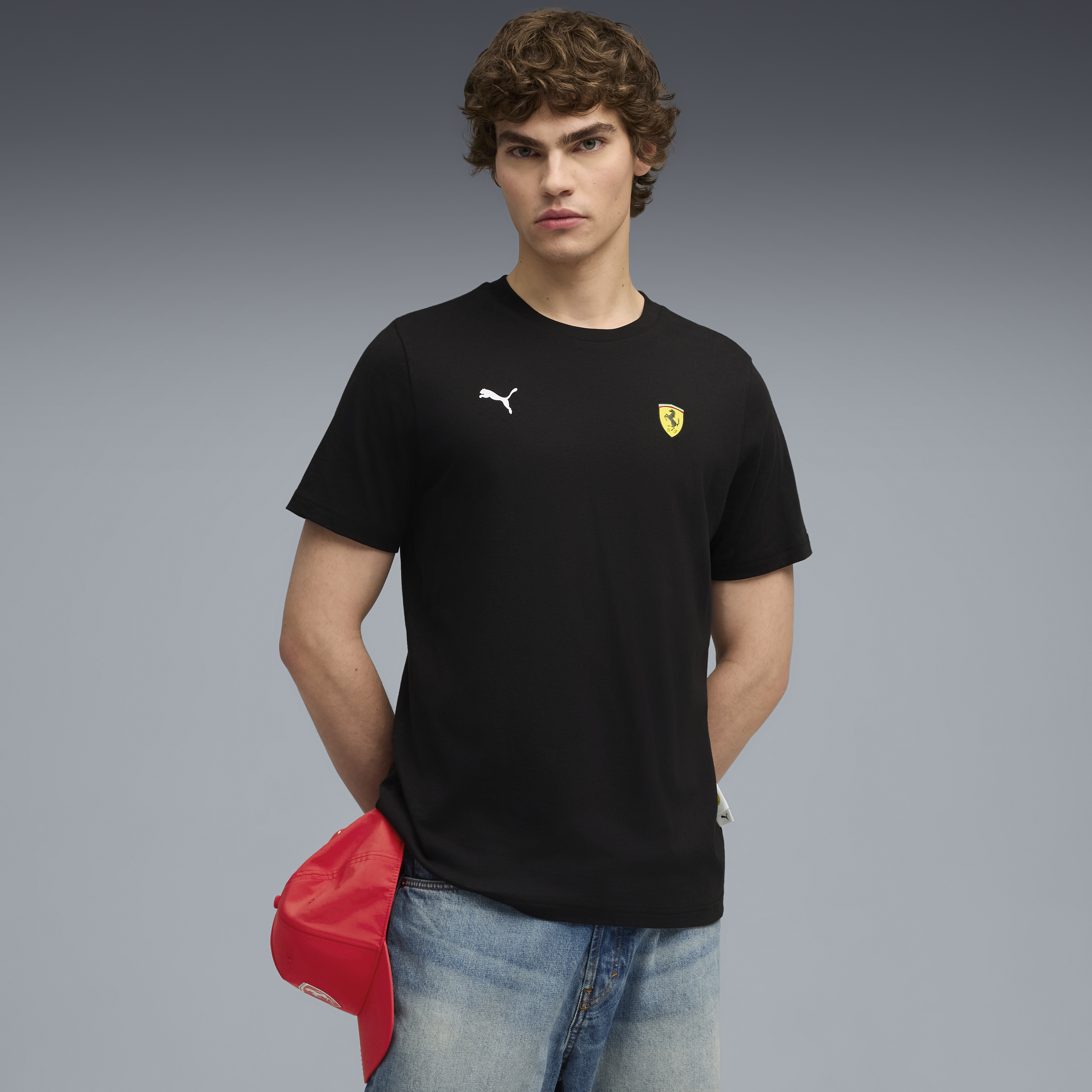 Maglietta grafica Ferrari, Puma, nera 🔥