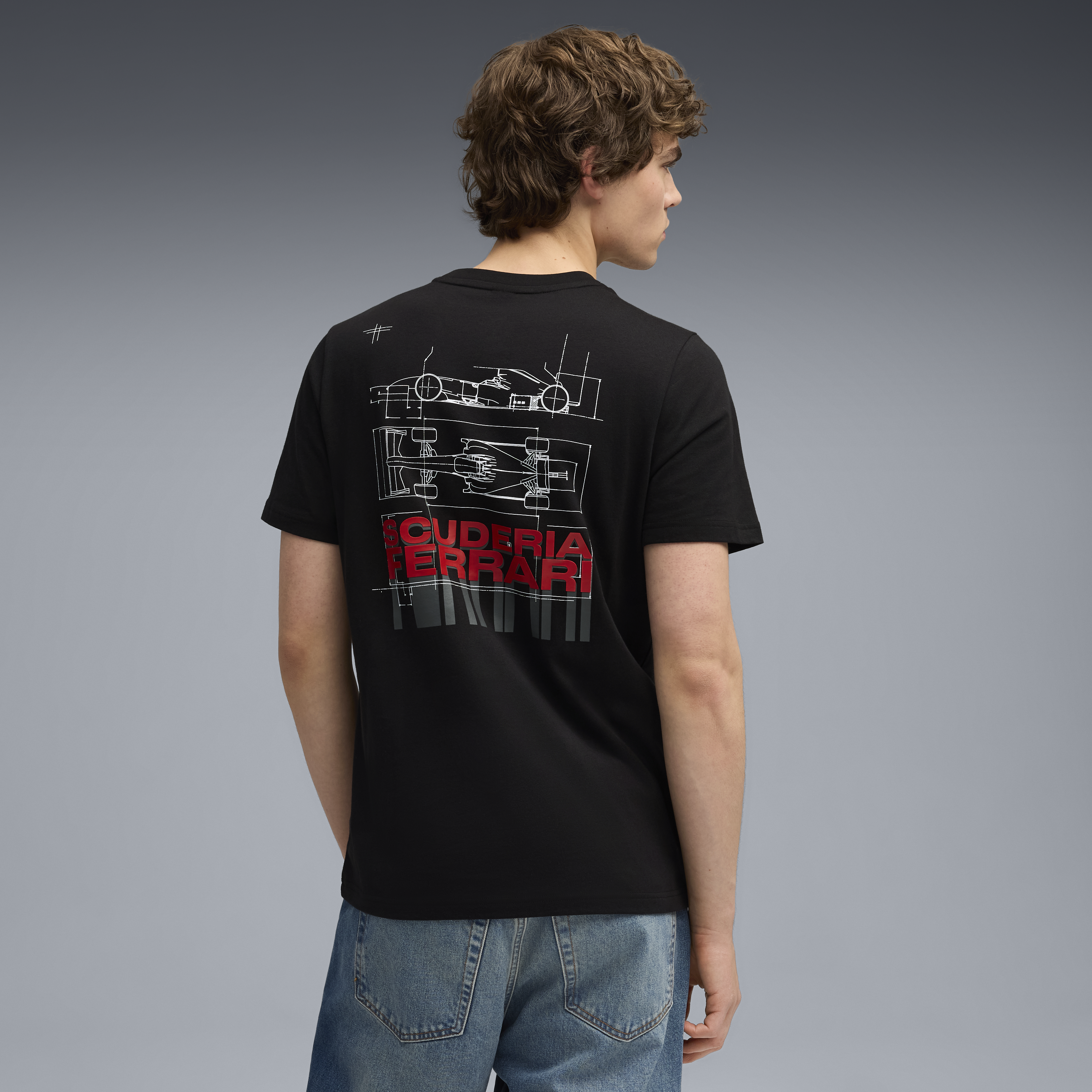 Maglietta grafica Ferrari, Puma, nera 🔥