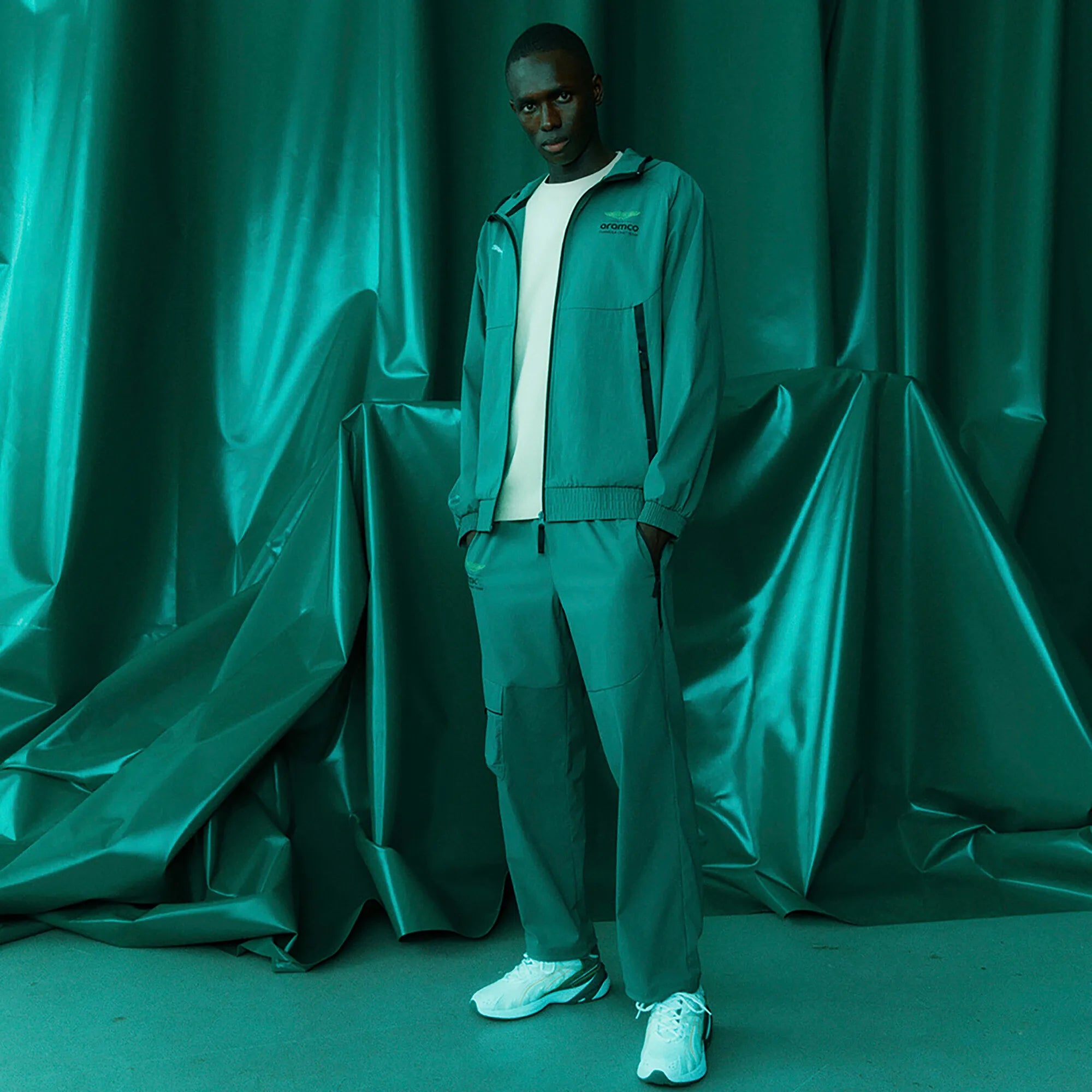 Giacca Aston Martin, Puma, Lifestyle, PUMATECH, verde 🔥