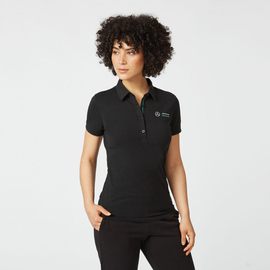 Mercedes Polo per donne, Classic, Nero, 2022 - FansBRANDS®