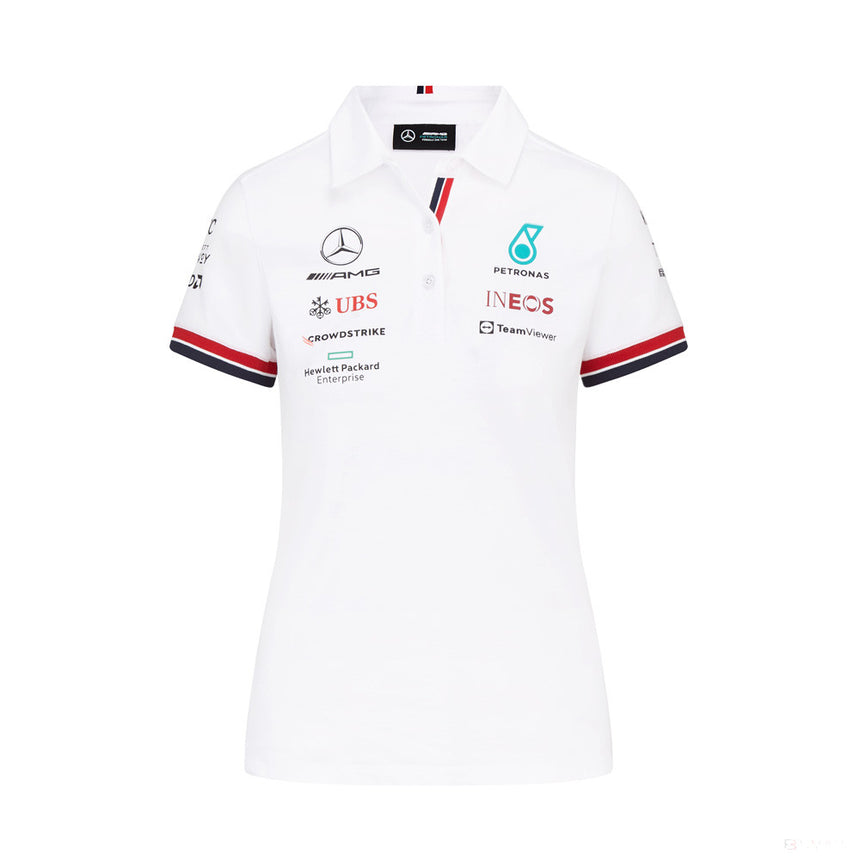 Mercedes Team Polo per donne, Bianco, 2022 - FansBRANDS®