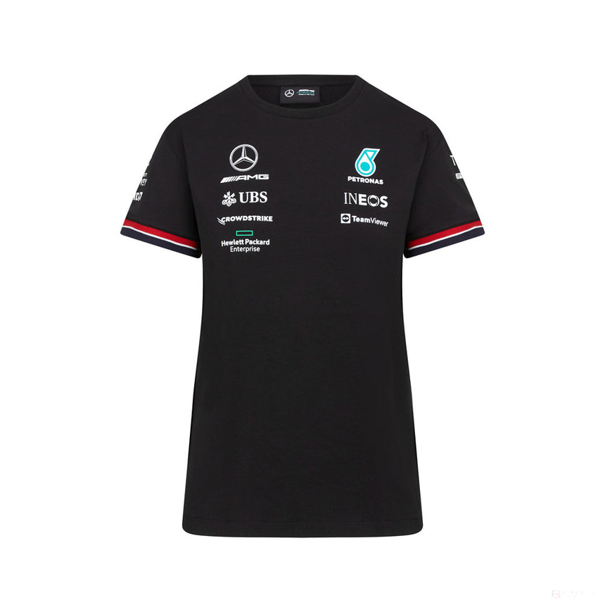 Mercedes Team Maglietta per donne, Nero, 2022 - FansBRANDS®