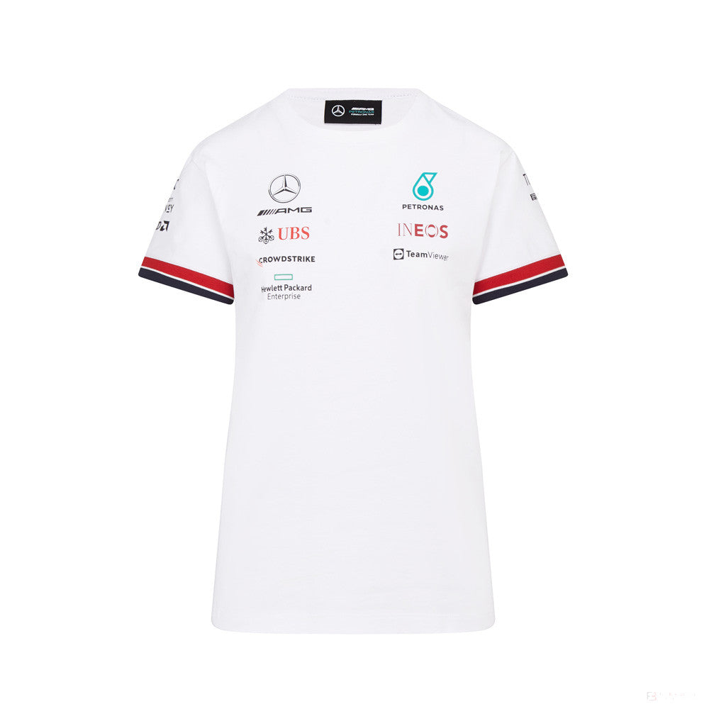 Mercedes Team Maglietta per donne, Bianco, 2022 - FansBRANDS®