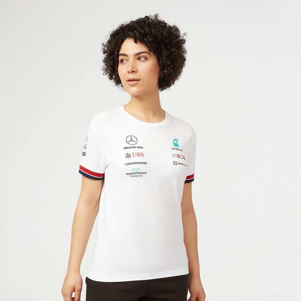 Mercedes Team Maglietta per donne, Bianco, 2022 - FansBRANDS®