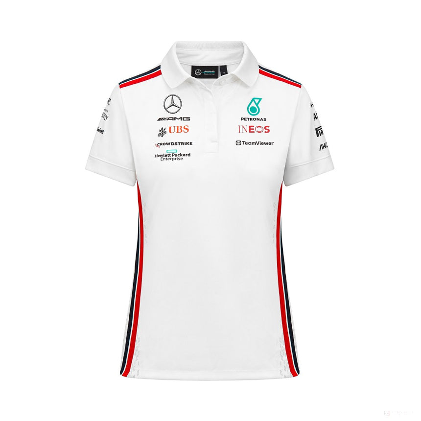 Mercedes polo, driver, team, women, white, 2023 - FansBRANDS®