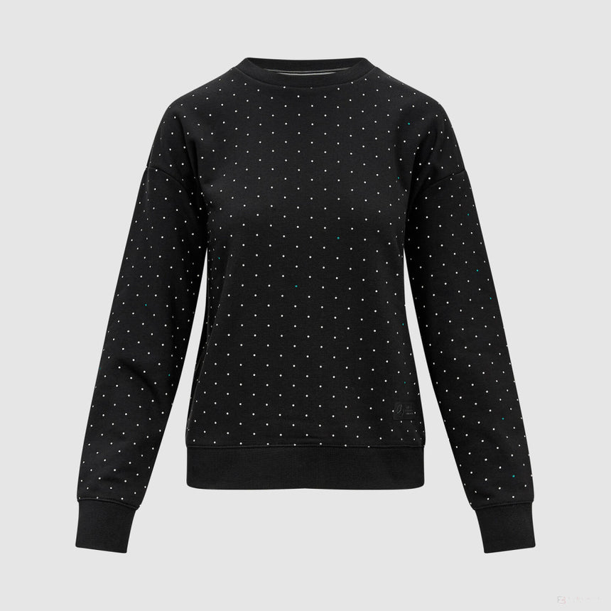 Mercedes sweatshirt, polka dot, women, black - FansBRANDS®