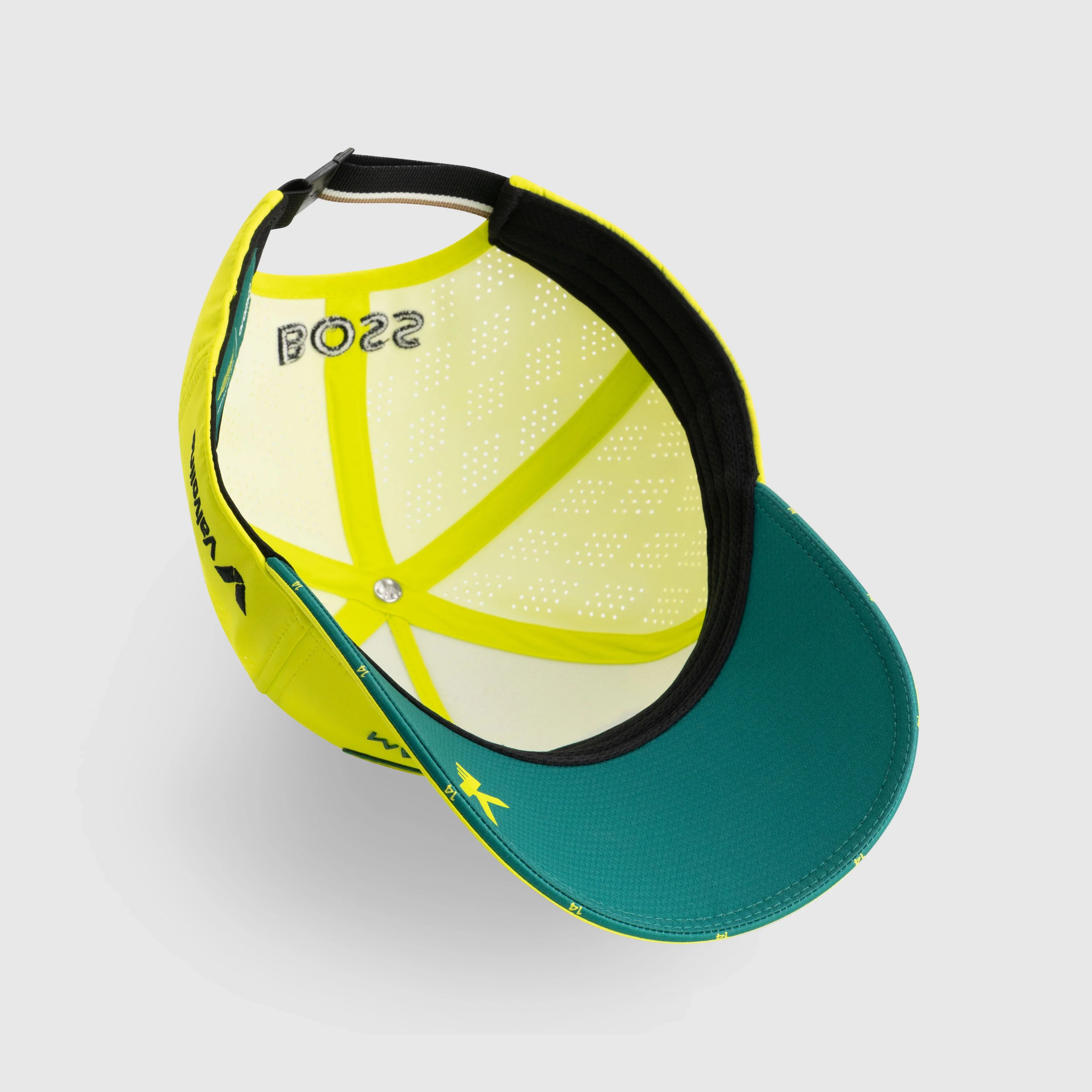 Aston Martin AMF1, Team, Cappellino, Fernando Alonso, Lime 🔥