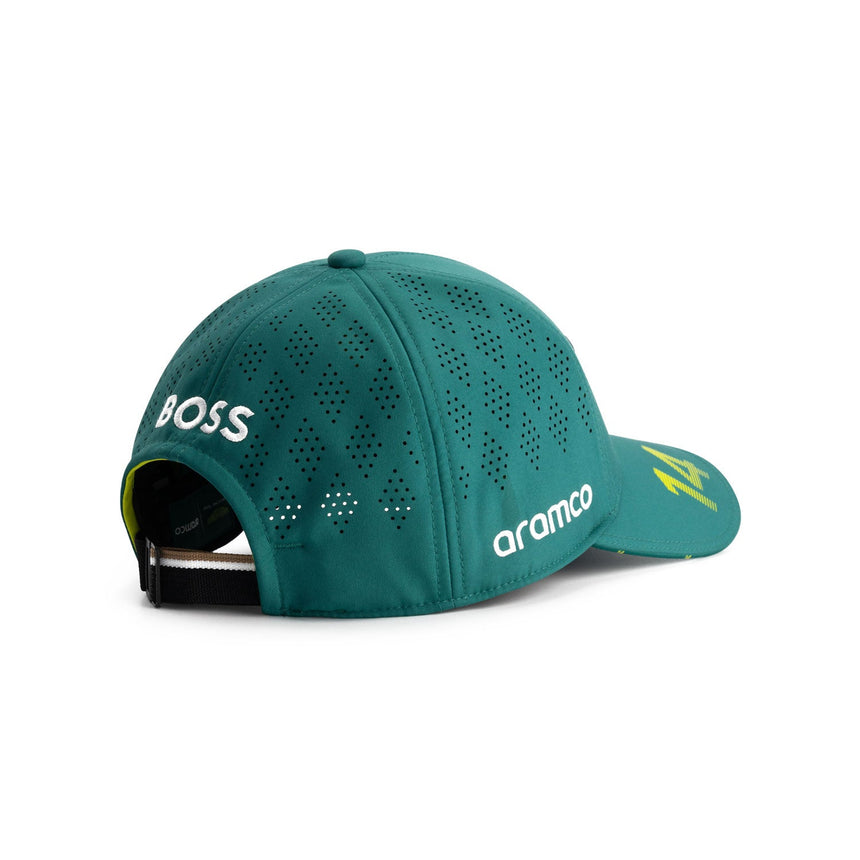 Cappellino Aston Martin, team, Fernando Alonso, per bambini, verde