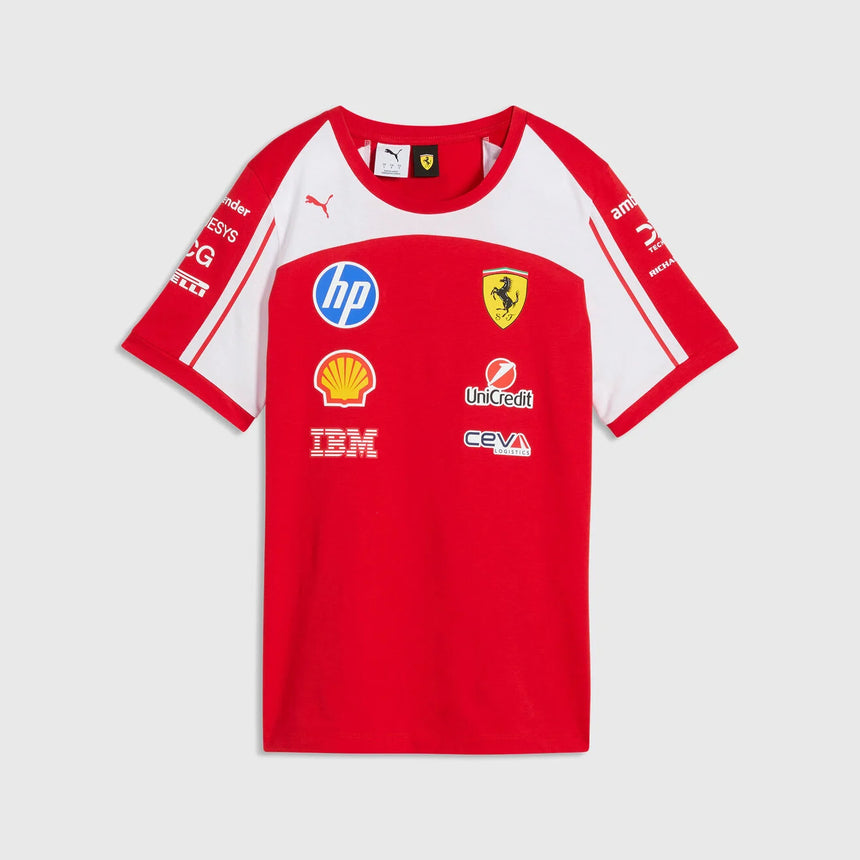 Ferrari t-shirt, squadra, donne, rossa