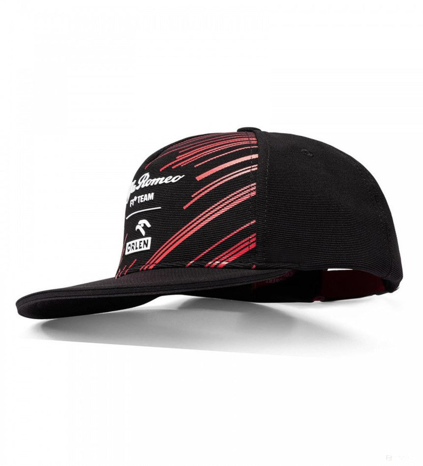 Alfa Romeo Cappello di Flatbrim, Team Adulto, Nero, 2022 - FansBRANDS®