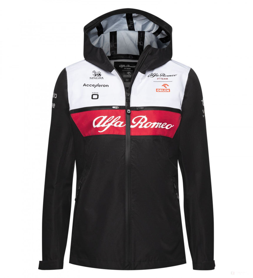 Alfa Romeo Team Giacca di pioggia Donna, Nero, 2022 - FansBRANDS®