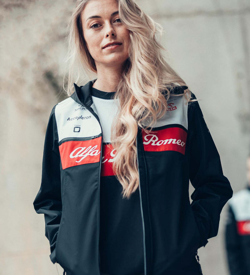 Alfa Romeo Team Giacca di pioggia Donna, Nero, 2022 - FansBRANDS®