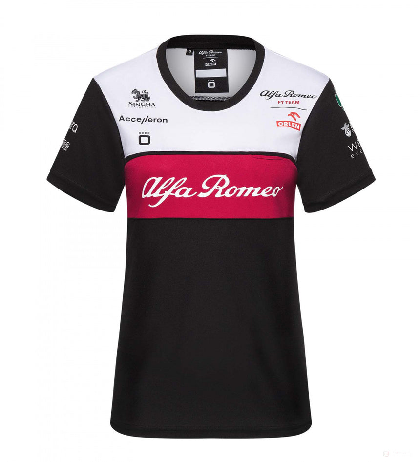 Alfa Romeo Team Maglietta Donna, Nero, 2022 - FansBRANDS®