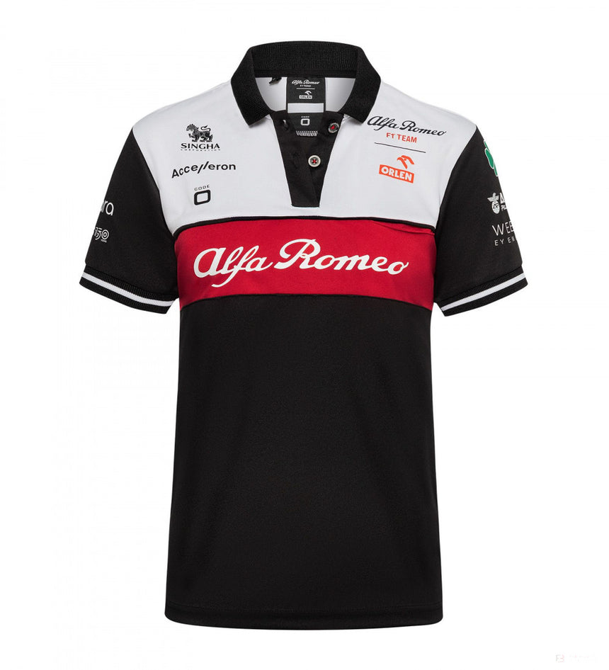 Alfa Romeo Team Maglietta Donna, Nero, 2022 - FansBRANDS®