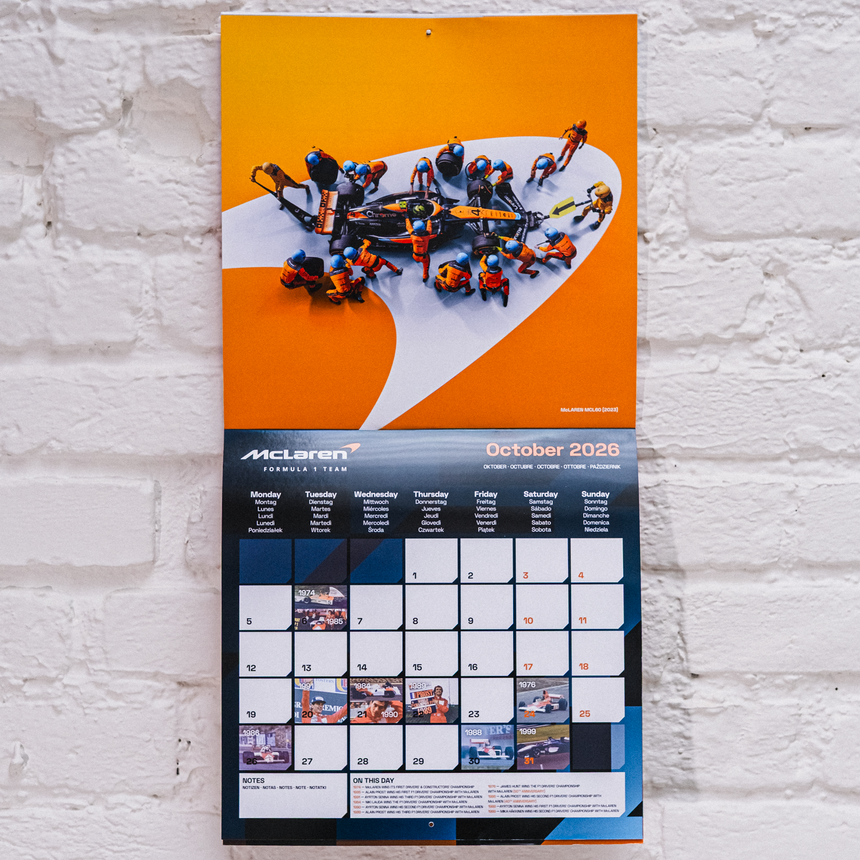 McLaren Formula 1 Team - Calendario Ufficiale - 2026