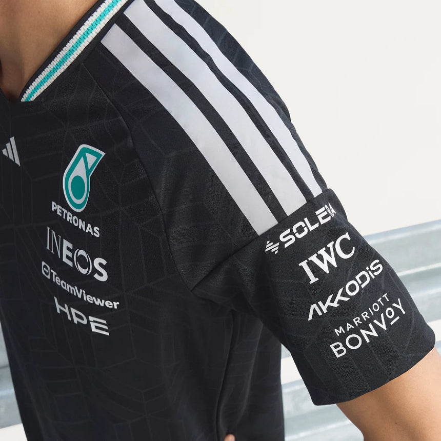 Mercedes Jersey, squadra, adidas, nera, 2026