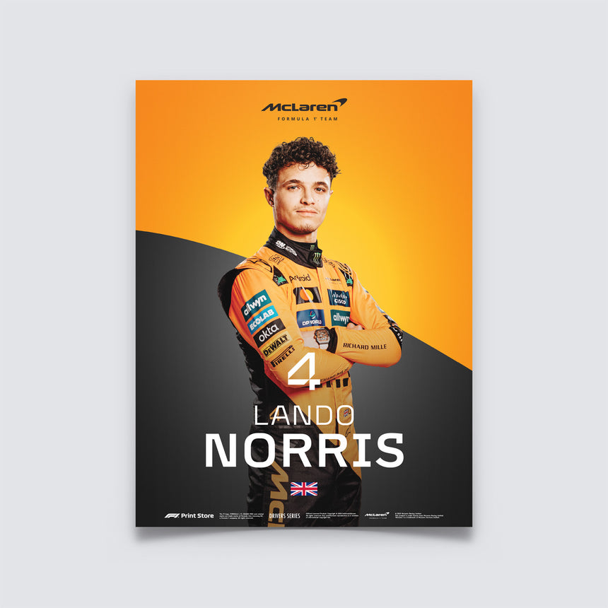 F1 Print – Poster di Lando Norris (formato A3)
