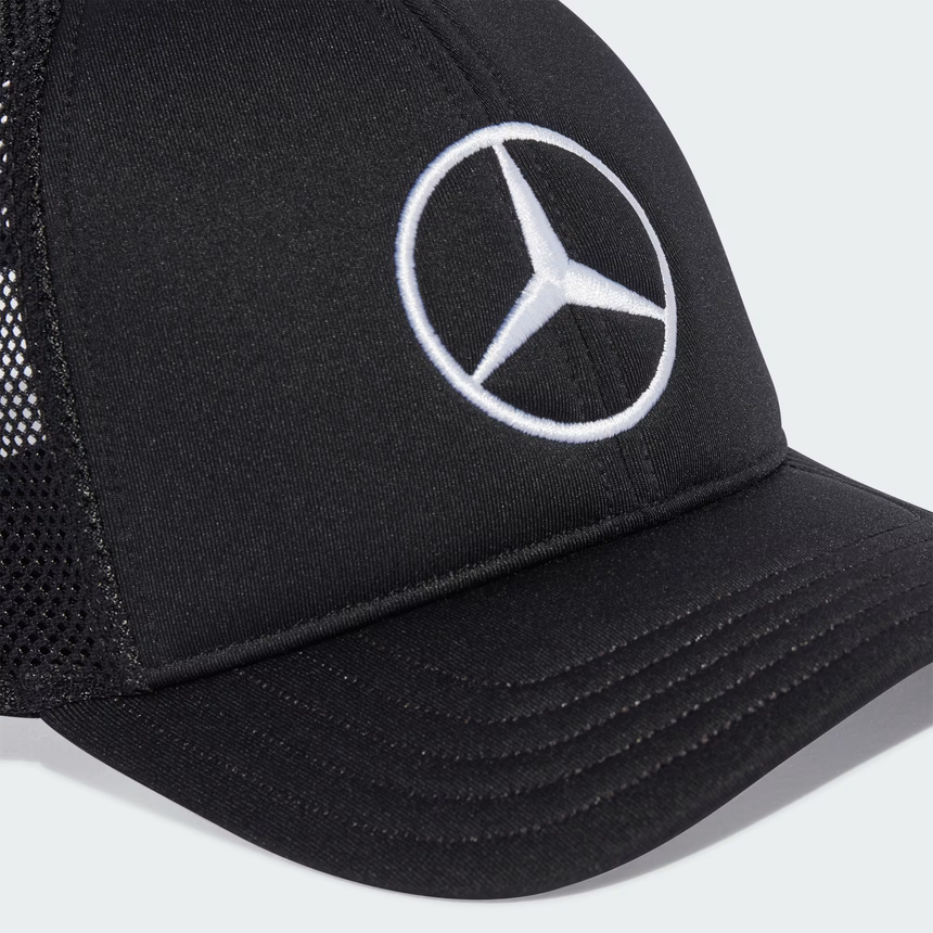 Cappellino Mercedes, trucker, logo grande, nero 🔥