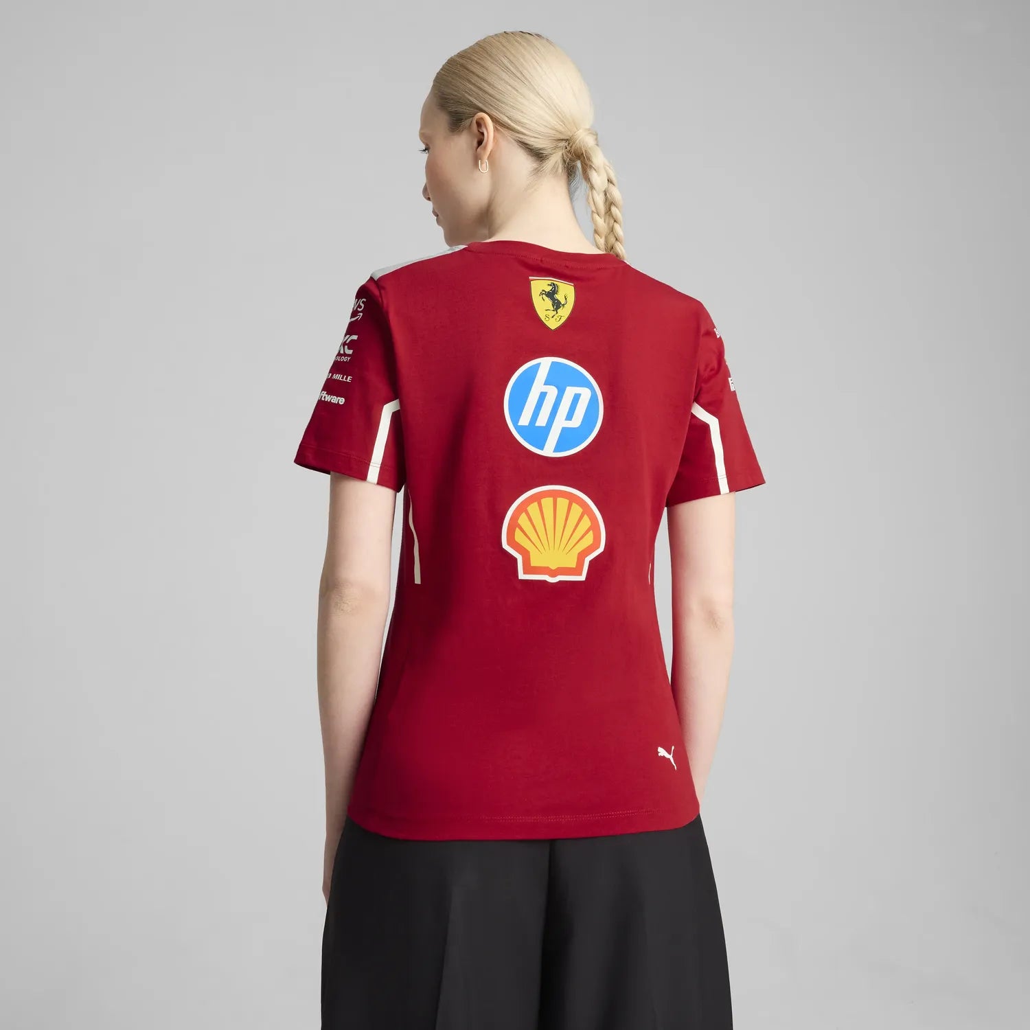 Scuderia Ferrari Team Maglietta Girocollo Donna 🔥