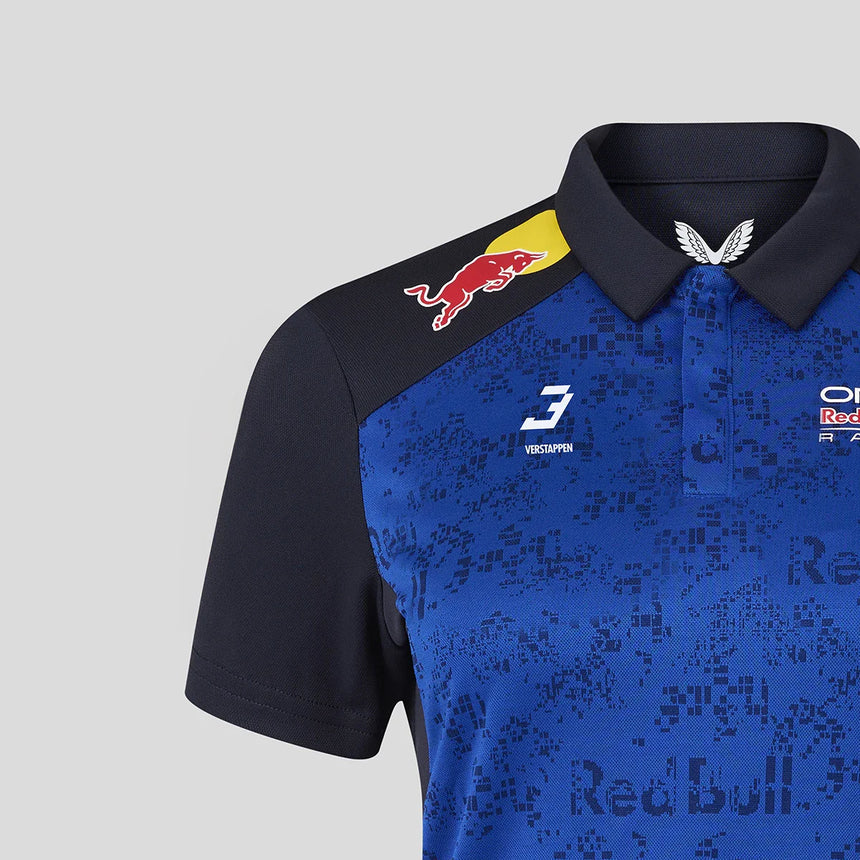 Polo Red Bull, team, Max Verstappen, da donna, blu, 2026