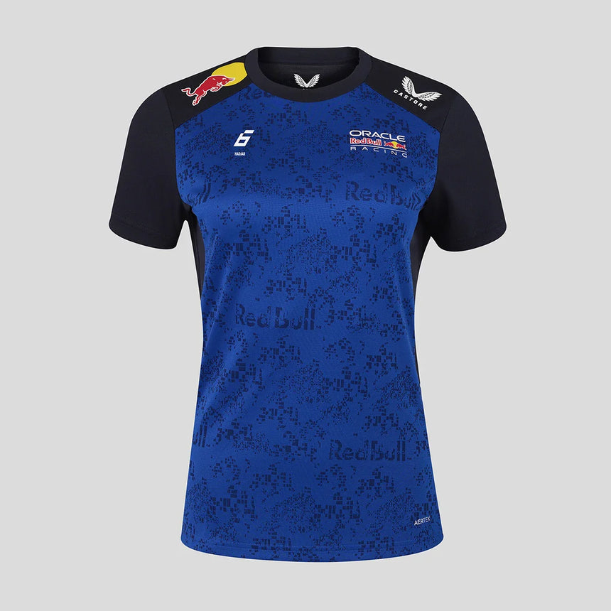 Red Bull t-shirt, team, Isack Hadjar, da donna, blu, 2026