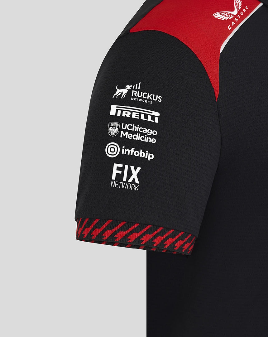 Haas F1 t-shirt, team, femminile, nero