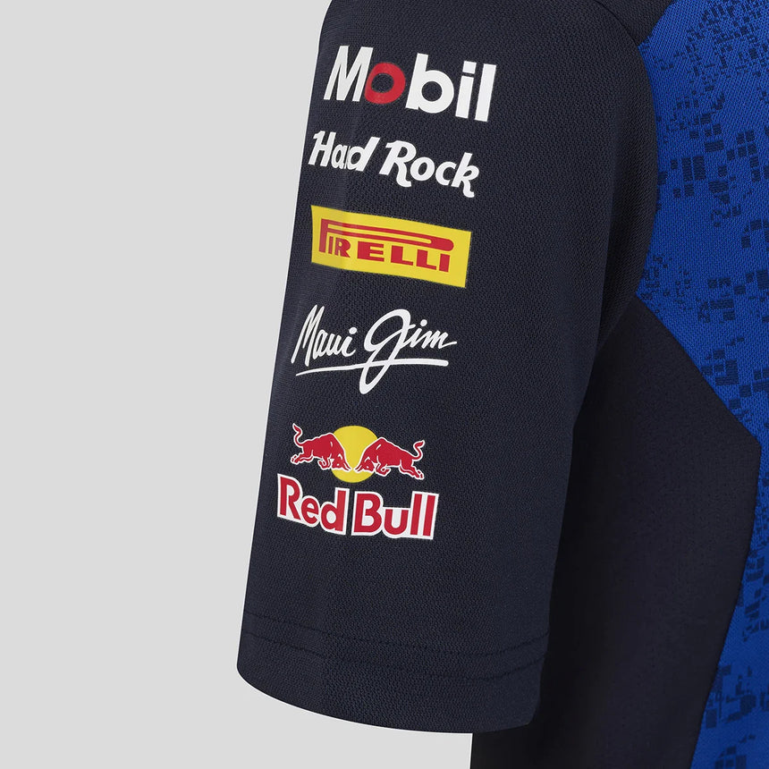 T-shirt Red Bull, team, bambini, blu