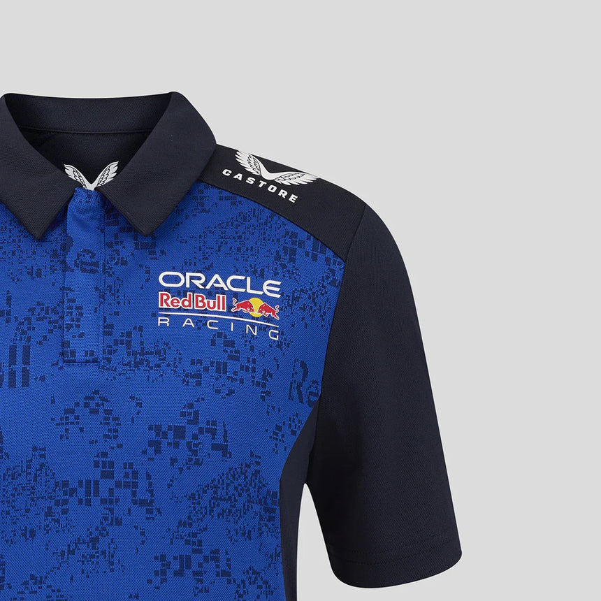 Polo Red Bull, team, Isack Hadjar, bambini, blu, 2026