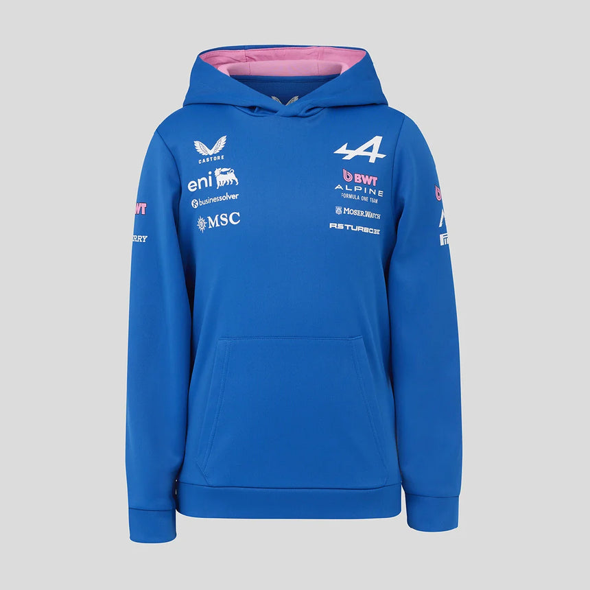 Felpa con cappuccio Alpine, team, blu, per bambini