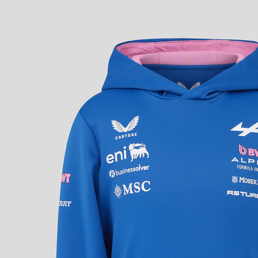 Felpa con cappuccio Alpine, team, blu, per bambini