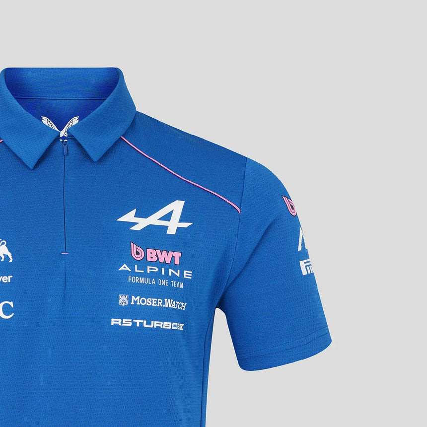 Polo Alpine, team, blu, 2026