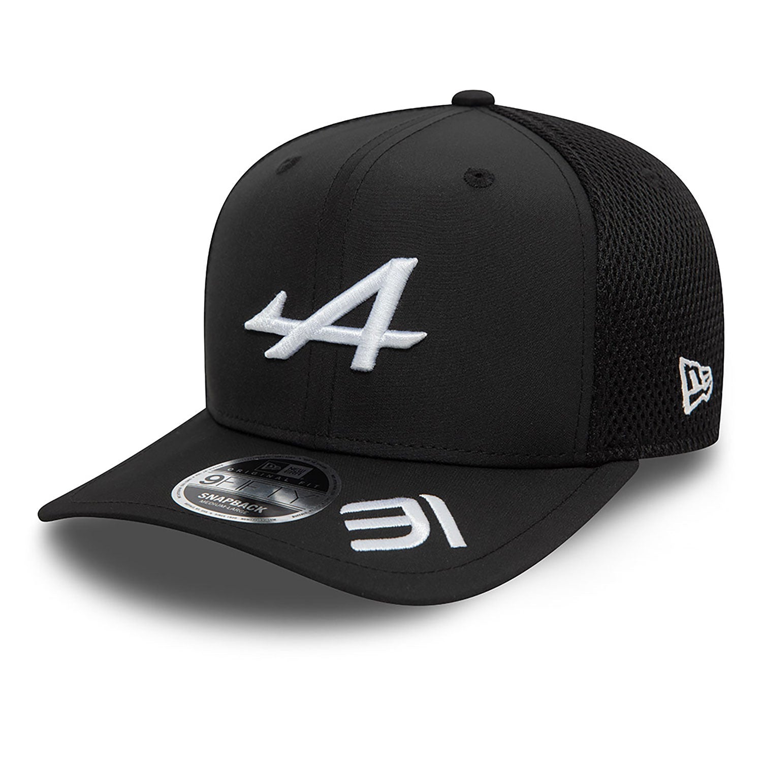 Alpine Hat, NEW ERA, Esteban Ocon, 9FIFTY, Adult, Black, 2024