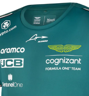 Aston Martin Maglietta, Fernando Alonso, Bambini, Verde, 2023