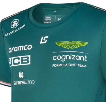 Aston Martin T-Shirt, Lance Stroll, Kinder, grün, 2023