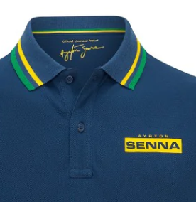 Ayrton Senna uomo Logo t-shirt collo camicia 2022