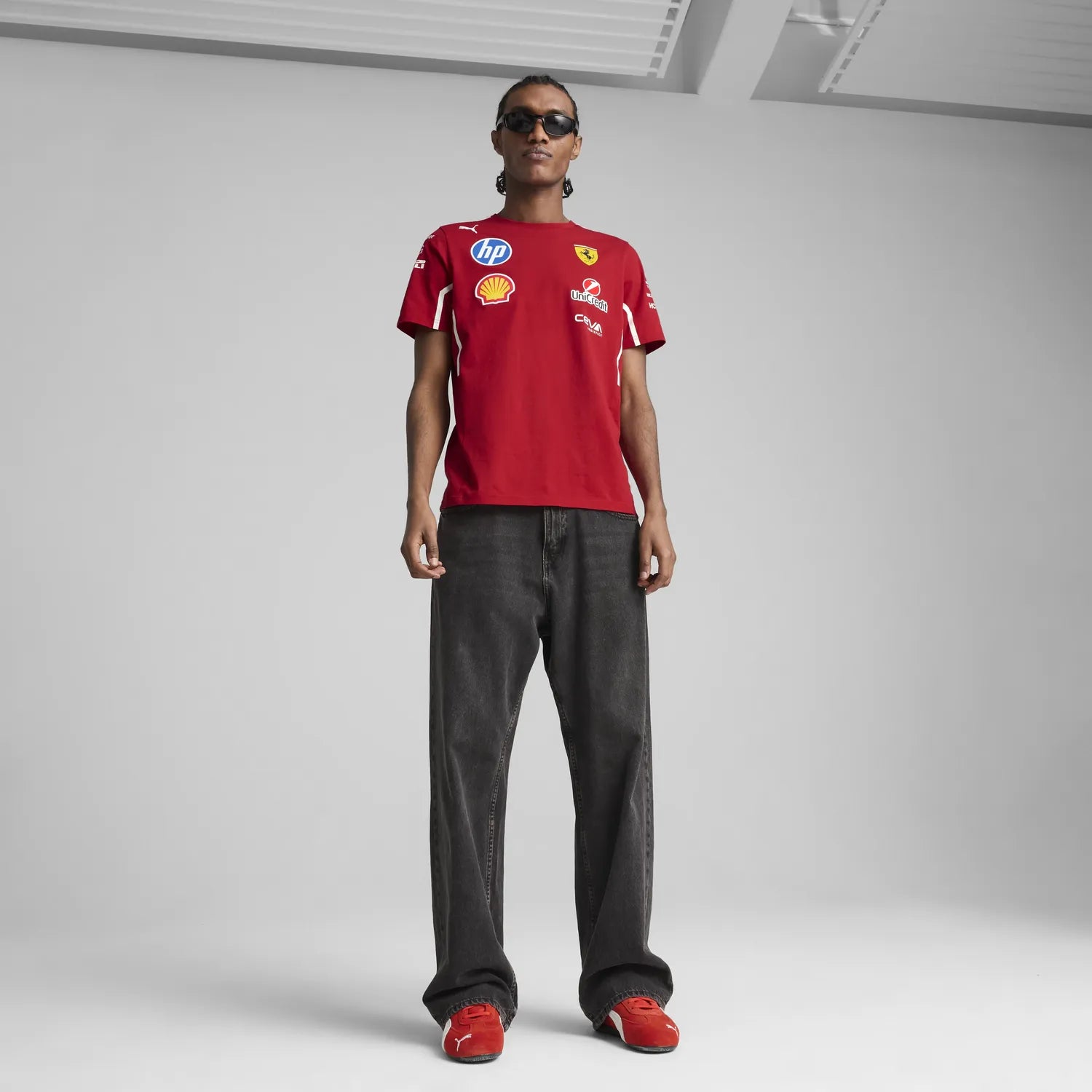Scuderia Ferrari Team Maglietta Girocollo 🔥
